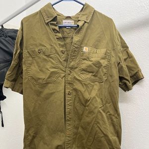 green carhartt button up, $10 obo